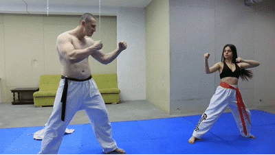 Underground fights H4K. Naomi vs Rob Underground fights H4K. Naomi vs Rob